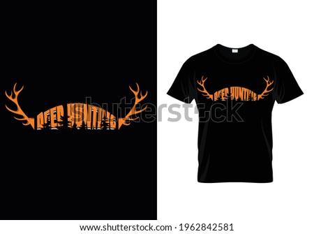 deer hunting, trendy usa best text t-shirt design