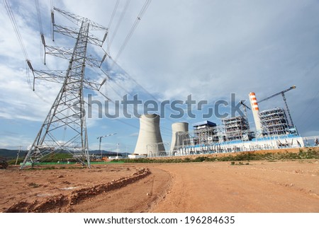 Coal fire Lignite power plant  under-construction 