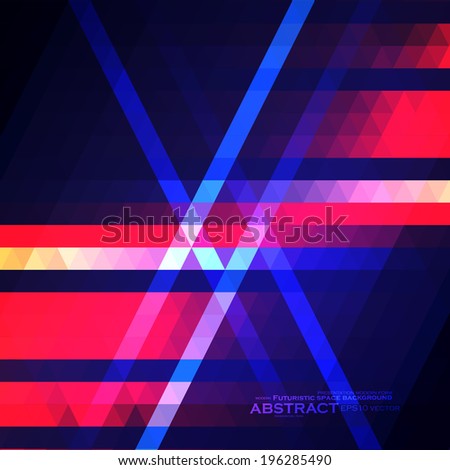 Abstract geometric background, colorful vector futuristic illustration eps10