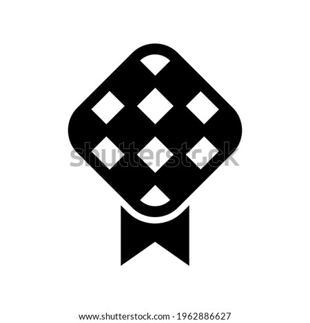 ketupat icon or logo isolated sign symbol vector illustration - high quality black style vector icons
