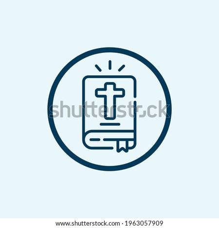 bible icon isolated on white background from books and literature collection. bible icon trendy and modern bible symbol for logo, web, app