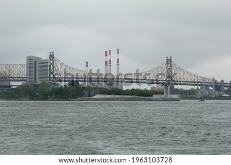Landscape City Williamsburg Bridge New York