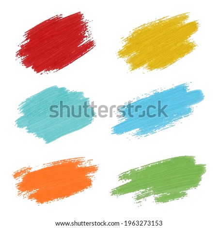brush painted abstract background. Acrylic paint brush stroke design element for print, web design and banners. vector illustration