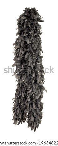 feather boa, isolated on white background Royalty-Free Stock Photo #1963482292