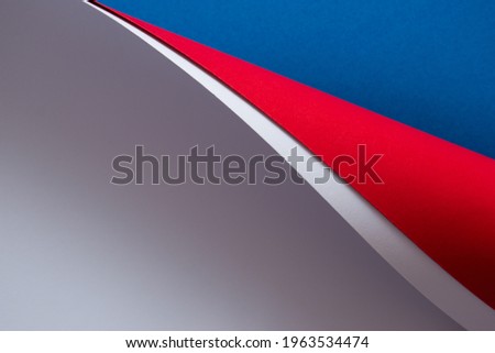 Red, white and blue abstract 3d background