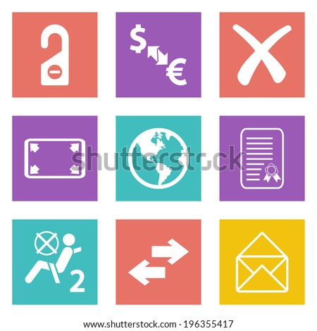 Color icons for Web Design and Mobile Applications set 32. 
