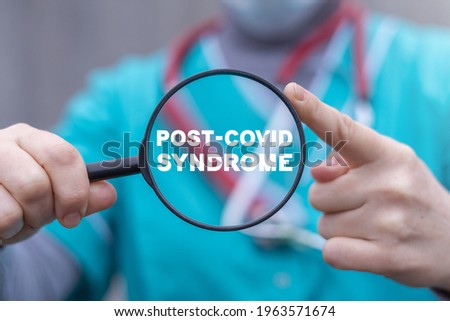 Medical concept of post-covid syndrome. Long COVID. Post COVID-19 stage. Royalty-Free Stock Photo #1963571674