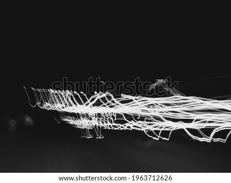 Blurred light speed on night background 