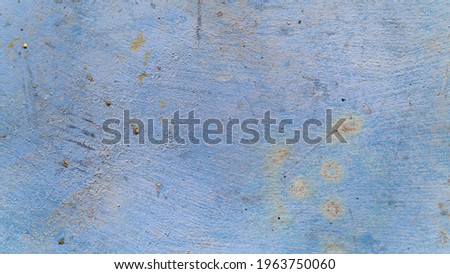 Blue Weathered Cement Wall with Paint