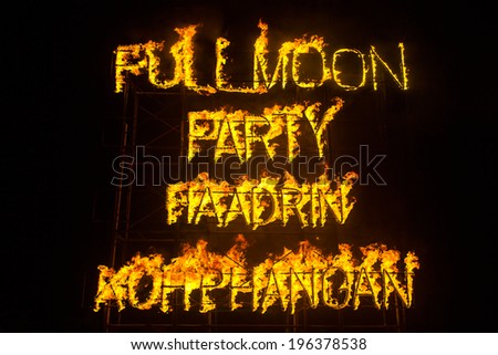 Phangan beach Full moon party