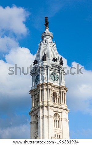 Philadelphia city Hall tower - Pennsylvania - USA