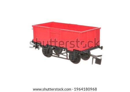 children's toy carriage isolated on white background