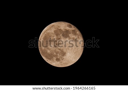 Picture of Super Moon in the night sky.