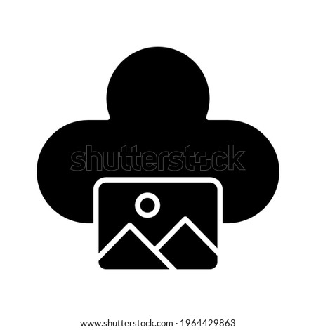 Images, cloud, download icon vector image. Can also be used for network and data sharing. Suitable for use on web apps, mobile apps and print media.