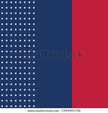 USA banner background with elements of the American flag. Vector illustration.