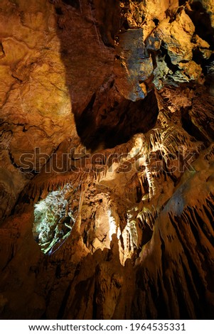 "Resavska pecina", picture of cave in Serbia. Beautiful 80 million years old cave. Great touristic place. 