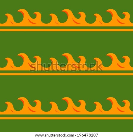 Pattern with abstract fire flames for your design. Vector background. The seamless texture.  Can be used for wallpaper, pattern fills, web page background,surface textures.