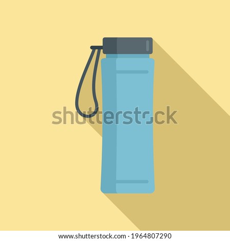 Gym water bottle icon. Flat illustration of Gym water bottle vector icon for web design