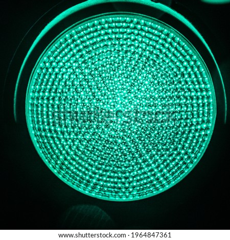 traffic lights in close up Royalty-Free Stock Photo #1964847361