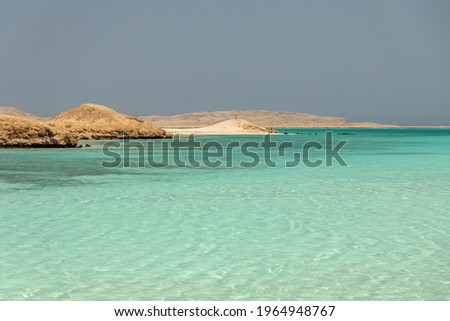 View of the Red Sea near Hurghada, Egypt.