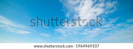Blue sky with clouds in Florida shore, USA Royalty-Free Stock Photo #1964969107