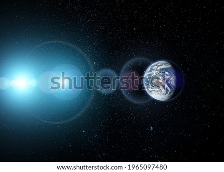 Planet Earth, view from space (Elements of this image furnished by NASA)