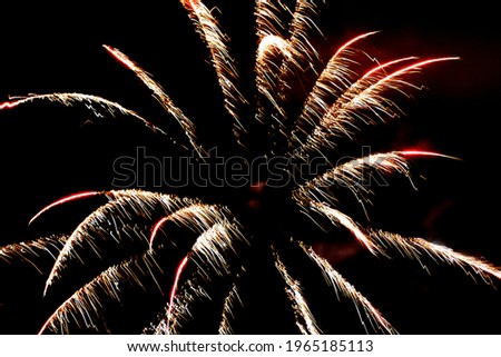 Photography of a group of beautiful fireworks at night