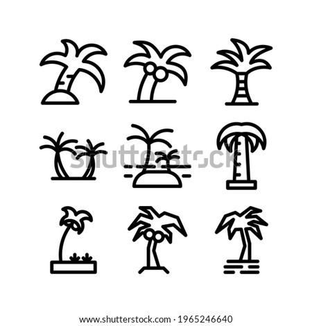 palm tree icon or logo isolated sign symbol vector illustration - Collection of high quality black style vector icons
