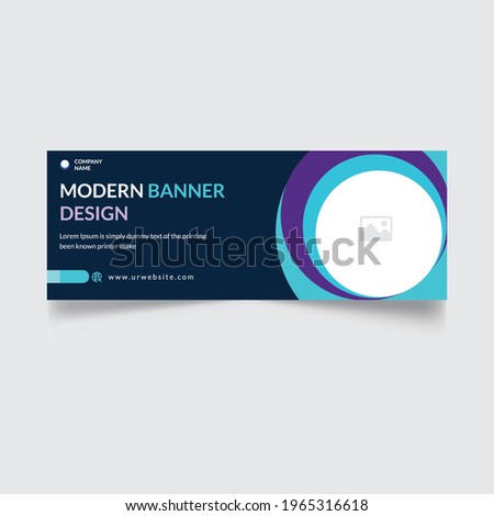 Modern horizontal Banner Design  ,Website ads template,
landing page Web Design Elements. with unique shapes vector