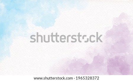 blue and violet rainbow pastel unicorn girly watercolor on paper abstract background 