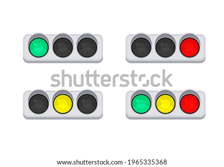 Traffic light.Vector illustration that is easy to edit.