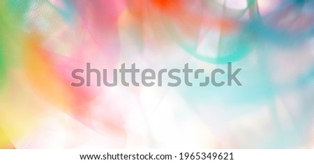Blur and soft focus colorful see-through fabric pattern design, concept background abstract                                                          