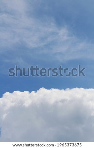 blue sky with cloud,Stratocumulus clouds with blue sky background