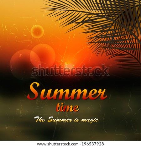 Abstract summer background with place for your text