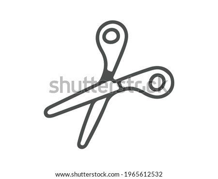 Scissors icon isolated on white background. clippers icon vector illustration. eps 10