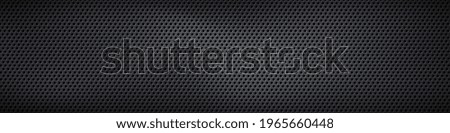 Black perforated metal plate. Metal grill. Black metal texture steel background. Perforated sheet metal.Abstract dark gray circle mesh pattern background texture.Black metallic background.Vector EPS10 Royalty-Free Stock Photo #1965660448