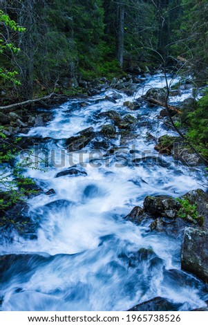 Long Exposure of Rivers in Tatra Mountains Slovakia, July of 2019