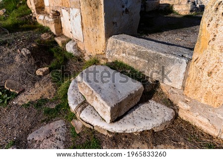 Ruins of the ancient city of Hierapolis in Turkey