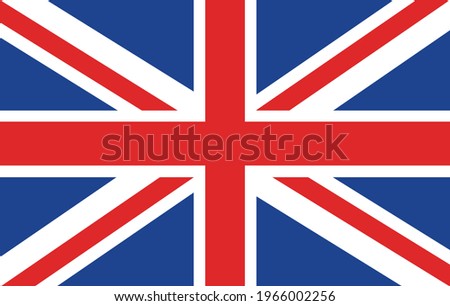 Vector illustration of the British flag