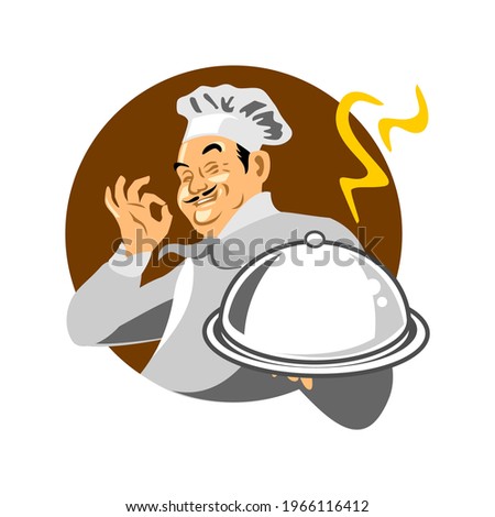 vector of Italian chef illustration
