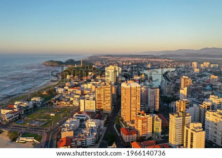 Torres - RS. Panoramic aerial view of the city, Torres beach. Rio Grande do Sul – Brazil Royalty-Free Stock Photo #1966140736