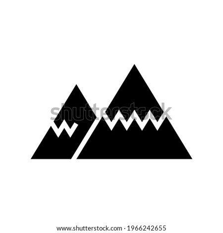 mountains knife icon or logo isolated sign symbol vector illustration - high quality black style vector icons
