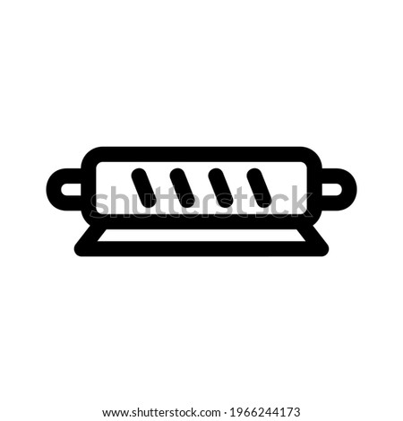 rolling pin icon or logo isolated sign symbol vector illustration - high quality black style vector icons
