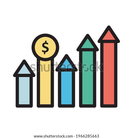  investment graph Vector Icon which can easily modify or edit
 