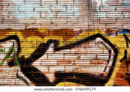 Abstract graffitii  Royalty-Free Stock Photo #196649579