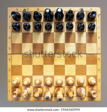 ancient game of wooden chess