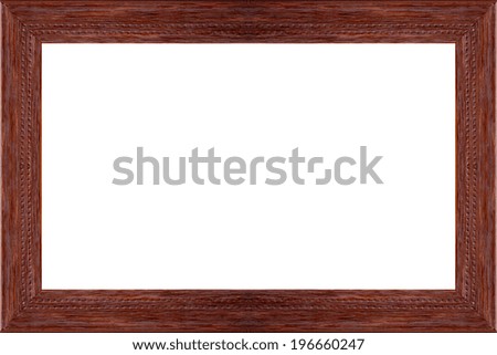 antique wood frame picture