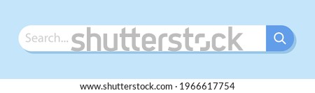 Internet search bar. An isolated search engine. Information search system. Vector illustration	
 Royalty-Free Stock Photo #1966617754