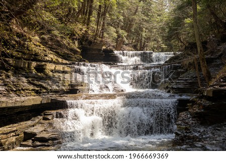 Buttermilk Falls in Ithaca, New York. 
Photo was taken April 24th, 2021. 