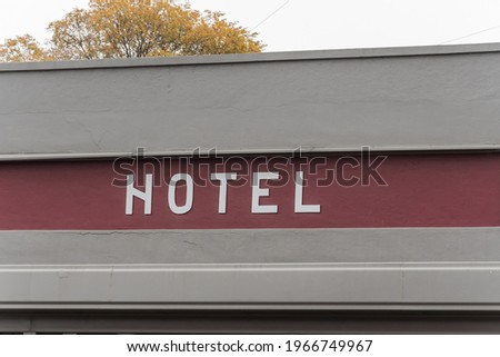 Part of the signage of a hotel in rural New South Wales